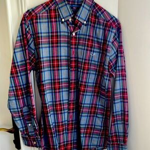 Men’s vineyard vines button-down plaid print shirt